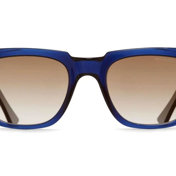 Cutler & Gross 1355 Stylish Blue & Gold Sunglasses - Picture 3 of 3